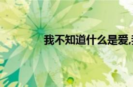 我不知道什么是愛,我只知道我總是會想你