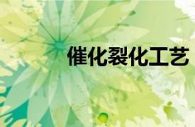 催化裂化工藝（流化催化裂化）
