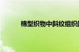 棉型織物中斜紋組織的面料有哪些?如何區(qū)別?