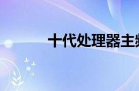 十代處理器主頻（處理器主頻）