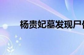 楊貴妃墓發現尸骨了嗎（楊貴妃墓）