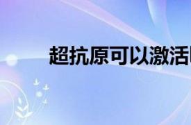 超抗原可以激活b細胞嗎（超抗原）