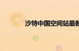 沙特中國空間站最新消息（沙留特空間站）