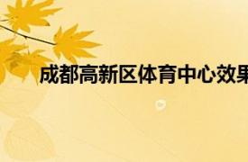 成都高新區(qū)體育中心效果圖（成都高新區(qū)體育中心）