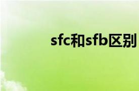 sfc和sfb區(qū)別（sfc 其他意義）