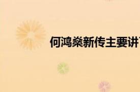 何鴻燊新傳主要講了什么（何鴻燊新傳）