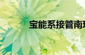 寶能系接管南玻集團（寶能系）