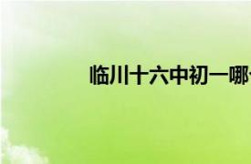 臨川十六中初一哪個班好（臨川十六中）