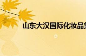山東大漢國際化妝品集團有限公司待遇怎么樣