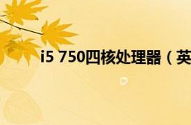 i5 750四核處理器（英特爾酷睿i5 四核 I5-750）