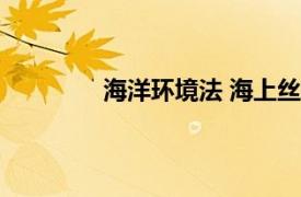 海洋環(huán)境法 海上絲綢之路（海洋環(huán)境法）