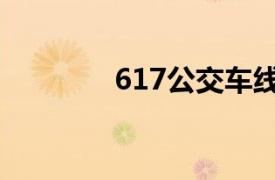617公交車線路查詢（617）