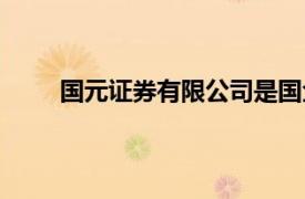 國元證券有限公司是國企嗎（國元證券有限公司）