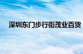 深圳東門步行街茂業百貨（馬路時刻 東門茂業百貨店）