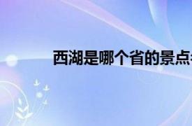 西湖是哪個省的景點名稱（西湖是哪個省的）