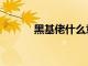 黑基佬什么意思（黑基網首頁）