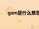 gsm是什么意思?。╣sm是什么單位）