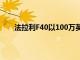 法拉利F40以100萬英鎊的成交價打破在線拍賣紀錄