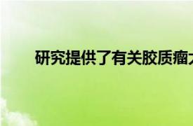 研究提供了有關(guān)膠質(zhì)瘤大小和生長速度的關(guān)鍵信息
