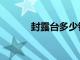 封露臺多少錢一平米（封露臺）