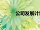 公司發展計劃書（發展計劃書）