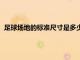 足球場地的標準尺寸是多少平方（足球場地的標準尺寸是多少）
