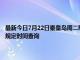 最新今日7月22日秦皇島周二限行尾號、限行時間幾點到幾點限行限號最新規定時間查詢