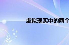 虛擬現(xiàn)實中的兩個人可以同時共享化身