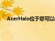 AcerHalo位于您可以自定義的RGB照明照亮的基座上