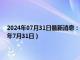 2024年07月31日最新消息：今日工行紙白銀價格走勢圖最新行情（2024年7月31日）