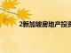 2新加坡房地產投資指數最近已經出現混合表現