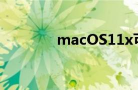 macOS11x可能僅使用一年