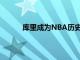 庫里成為NBA歷史上命中三分次數最多的球員