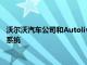 沃爾沃汽車公司和Autoliv公司與NVIDIA合作開發(fā)自動駕駛汽車系統(tǒng)
