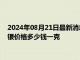 2024年08月21日最新消息：8月21日工行紙白銀價格多少錢 白銀價格多少錢一克