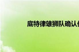 底特律雄獅隊(duì)確認(rèn)他們希望簽下托德格利
