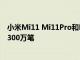 小米Mi11 Mi11Pro和Mi11Ultra在全球范圍內累計銷售了300萬筆
