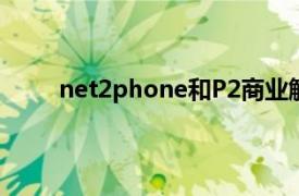 net2phone和P2商業解決方案建立合作伙伴關系