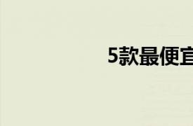 5款最便宜的寬敞汽車