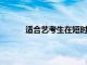 適合藝考生在短時間內(nèi)進行文化課復(fù)習(xí)的資料