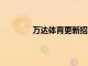 萬達體育更新招股書 擬募資額超此前上限
