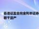 香港證監會向金利豐證券發出限制通知書，禁止其處理某帳戶內若干資產