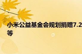 小米公益基金會規(guī)劃捐贈7.2億元，支持基礎(chǔ)研究 應(yīng)用基礎(chǔ)研究等