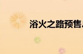 浴火之路預售總票房破3000萬