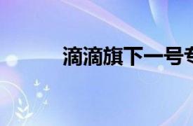 滴滴旗下一號專車關(guān)聯(lián)公司注銷