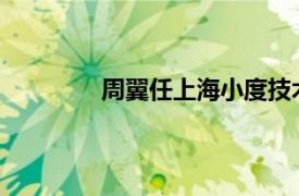 周翼任上海小度技術(shù)有限公司法定代表人