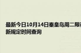 最新今日10月14日秦皇島周二限行尾號、限行時間幾點(diǎn)到幾點(diǎn)限行限號最新規(guī)定時間查詢