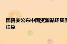國資委公布中國資源循環集團等4戶中央企業18名領導人員職務任免