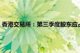 香港交易所：第三季度股東應占溢利31.45億港元，同比上升7%
