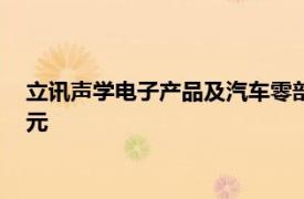 立訊聲學電子產(chǎn)品及汽車零部件項目落戶蘇州，總投資超120億元
